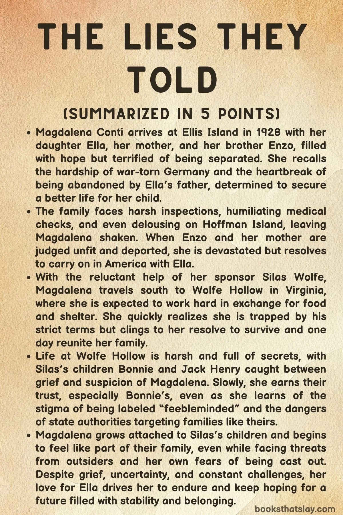 The Lies They Told Summary, Characters and Themes