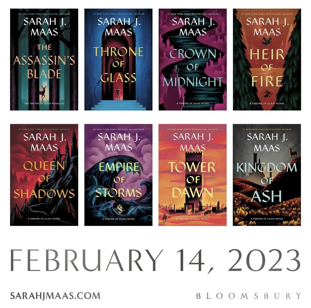 New Covers for ‘Throne of Glass’ Coming 2023