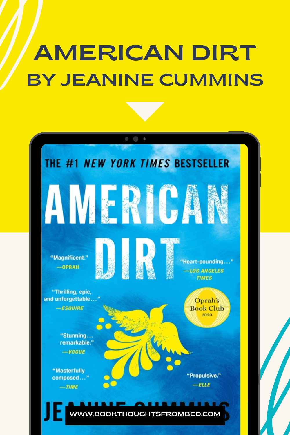 Book Review American Dirt by Jeanine Cummins Book Thoughts from Bed