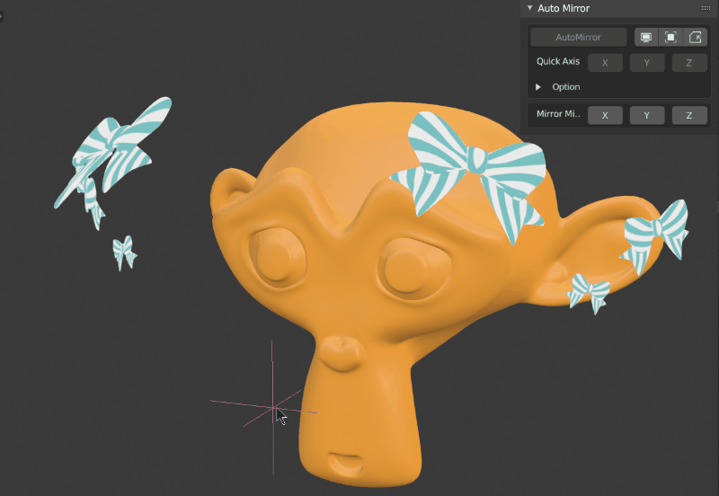 【Auto Mirror】ミラーを高速設定するアドオン【Blenderアドオン】 忘却まとめ