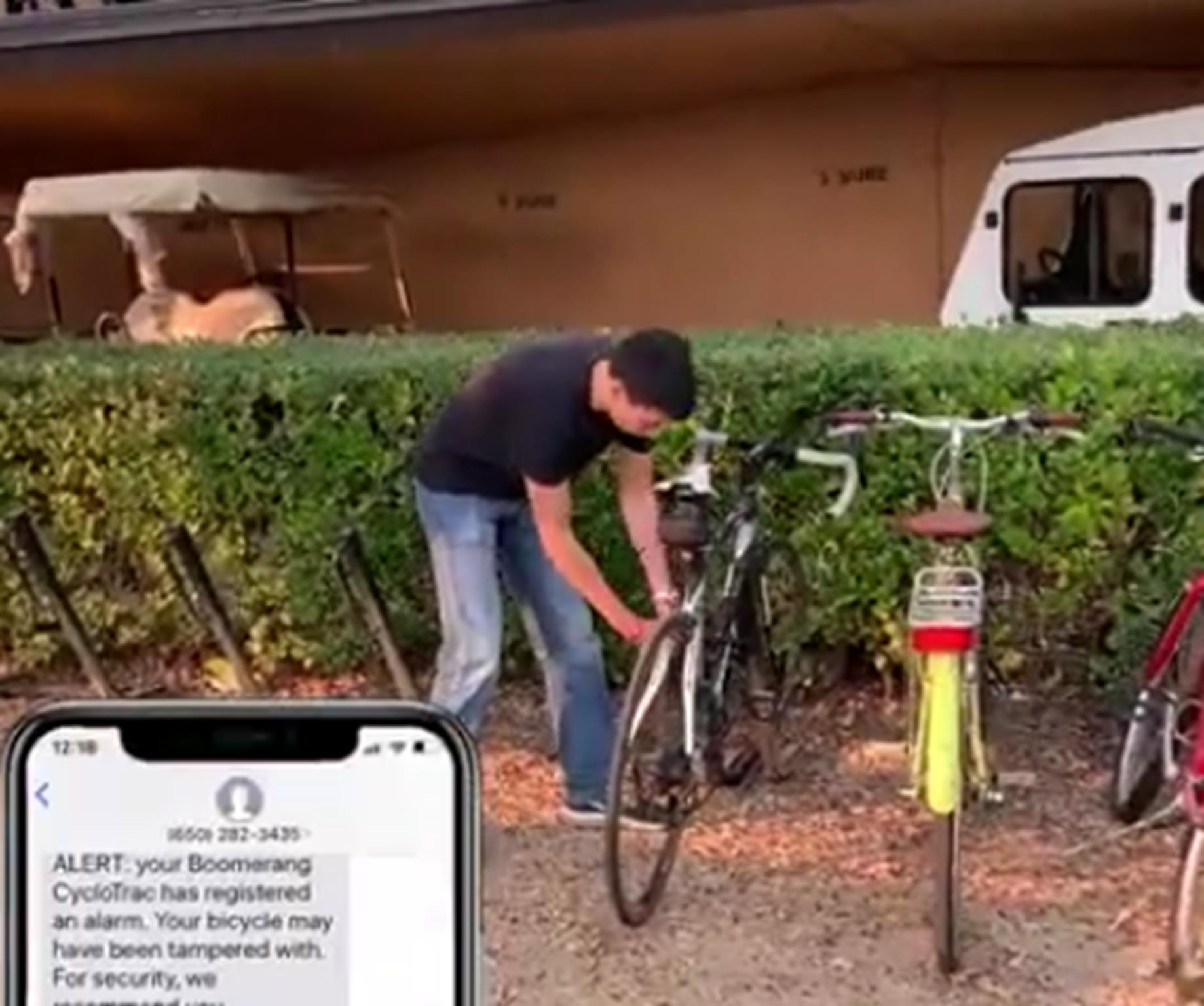 BikeThiefAlarmed Boomerang Bike