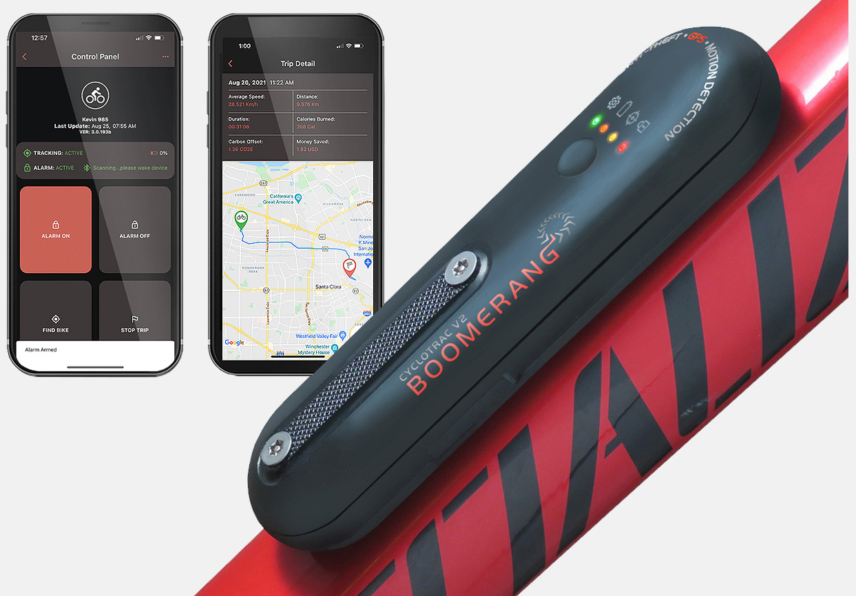 Boomerang Bikes Bicycle Anti Theft GPS
