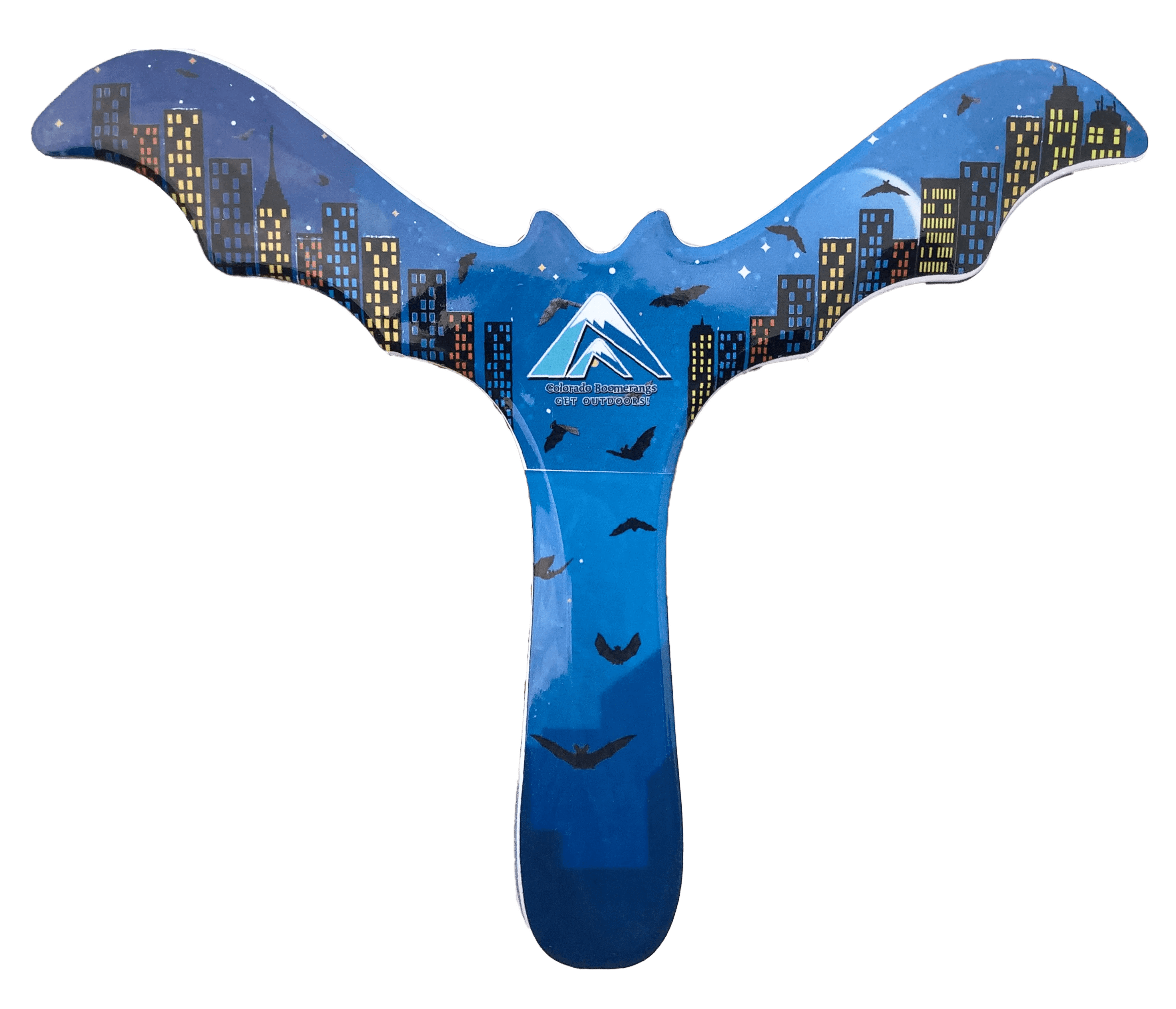 Blue Plastic Batrang Boomerang