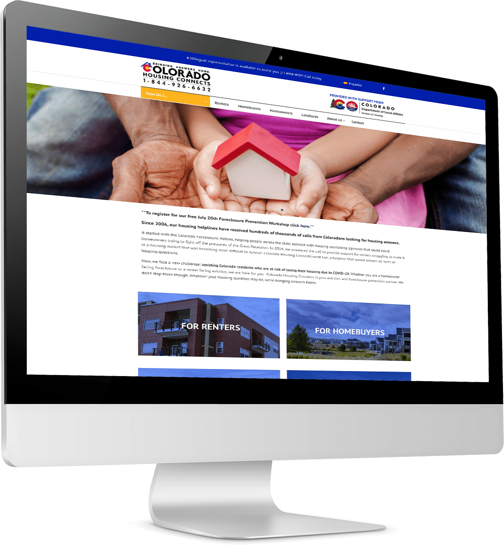 Colorado Housing Connects site Boomerang Marketing