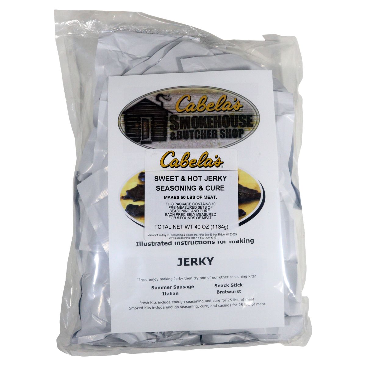 Cabela’s Smokehouse Jerky Seasonings Sweet and Hot Boondock’s Jerky