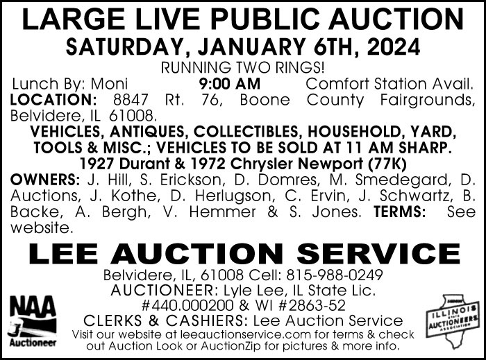 Auctions Boone County Shopper