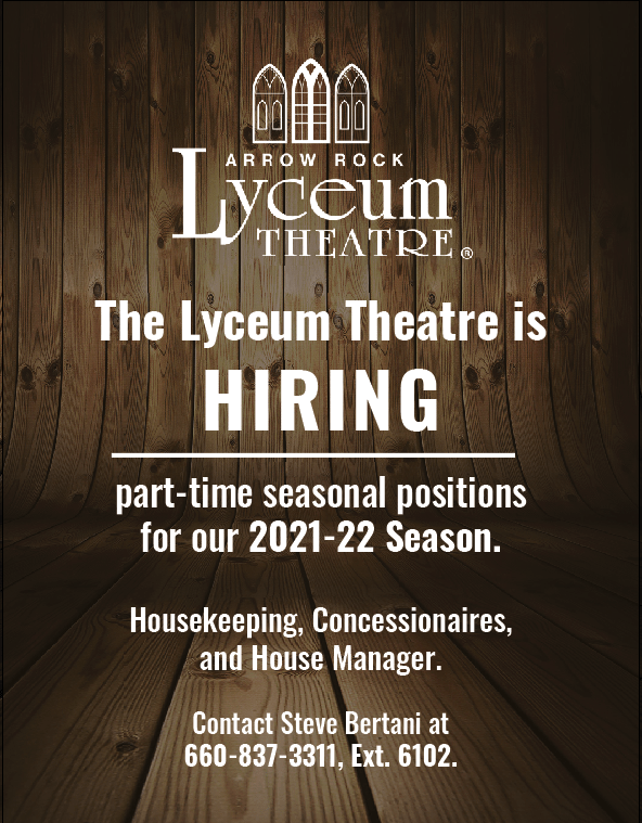 The Lyceum Theater is Hiring Boonville Area Chamber of Commerce