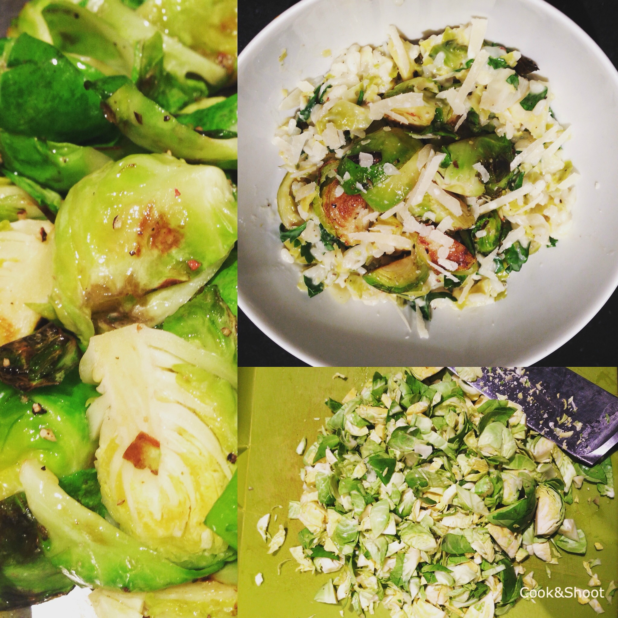 Risotto aux choux de Bruxelles Boost Cooking