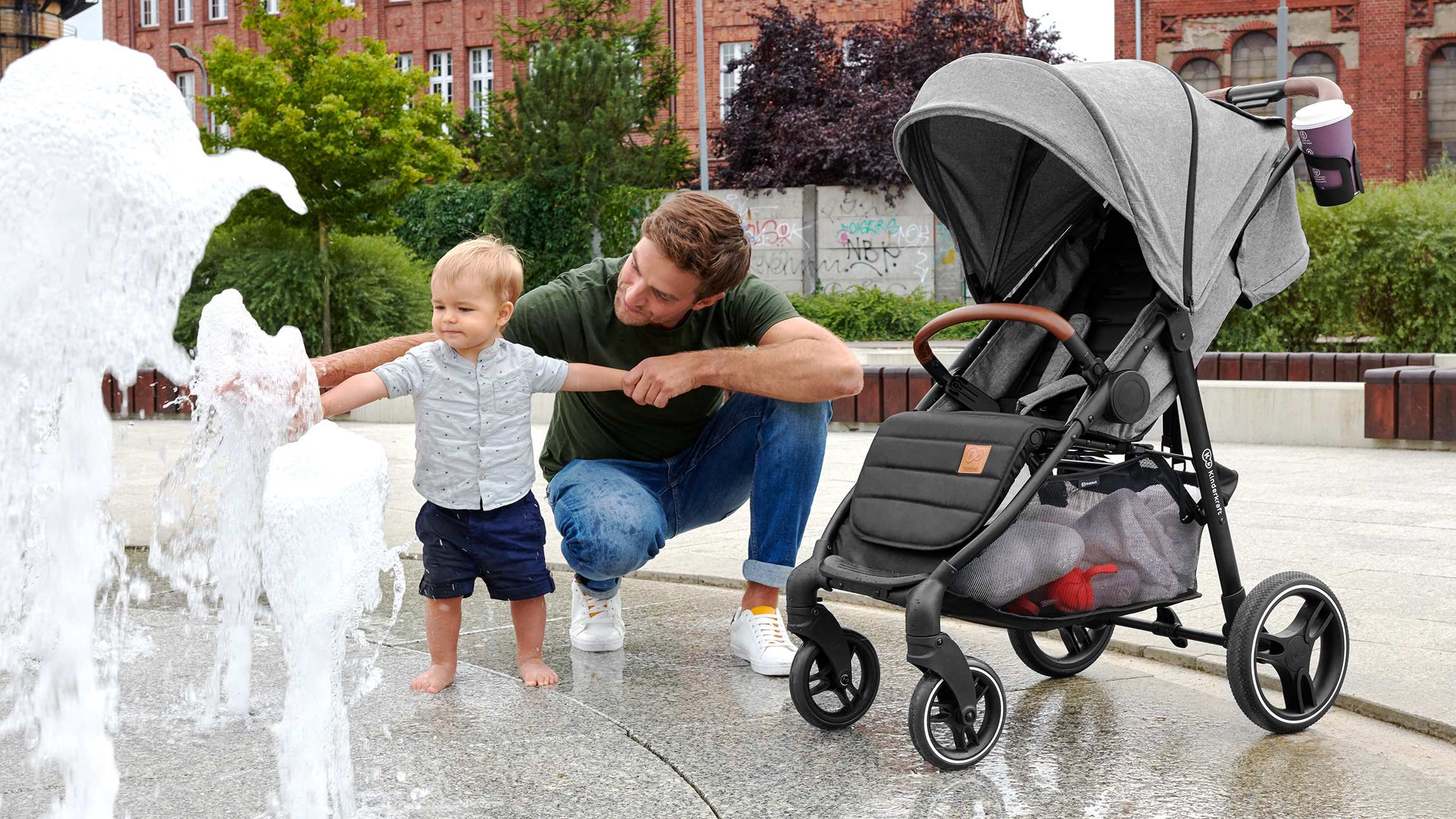 Kinderkraft Poussette Bébé GRANDE LX, Compacte, Position couchée, Gris Cdiscount Puériculture