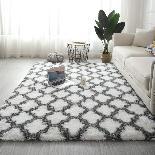 Tapis de Salon 160x230cm Shaggy Tapis Peluche Tapis De