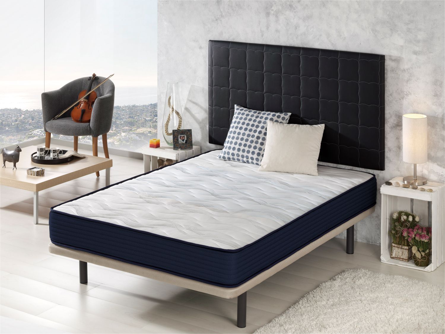 Matelas 140X190 AIR LATEX Épaisseur 18 CM Renforcement