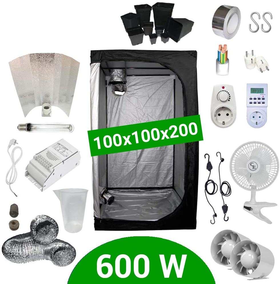 Pack Chambre de Culture Indoor 80x80x160cm kit Cooltube HPS 250W