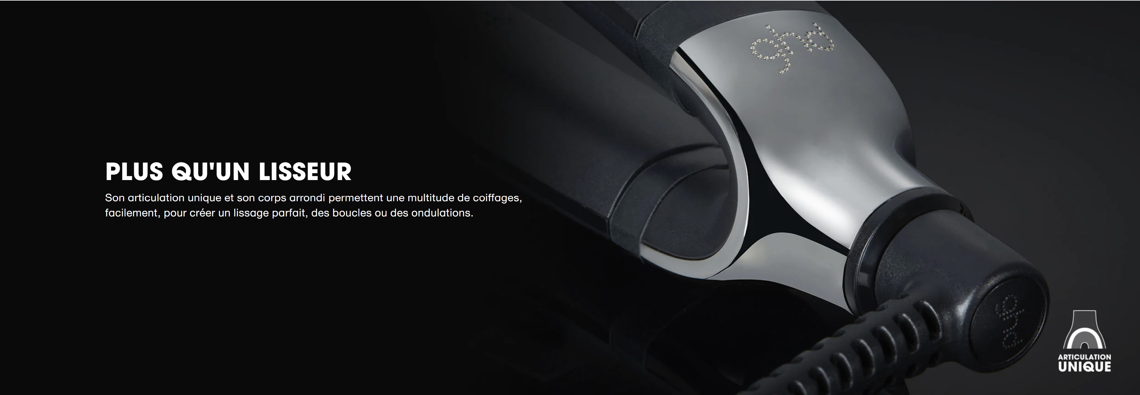 GHD Lisseur professionnel intelligent PLATINUM+ Noir Technologie