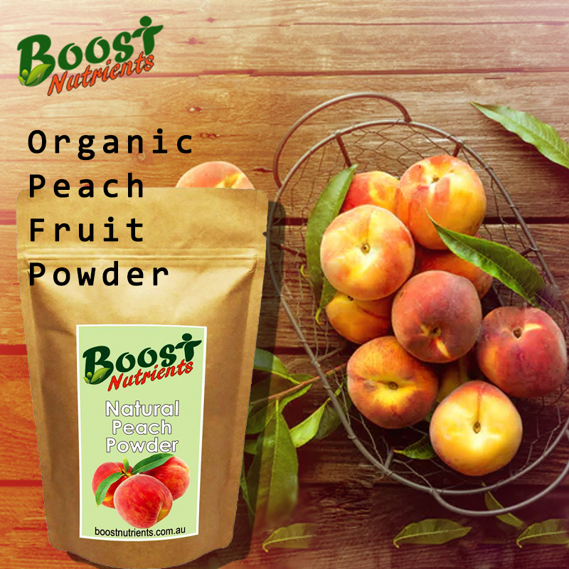 Organic Peach Fruit Powder Perfect for Making Healthy Smoothies Boost Nutrients