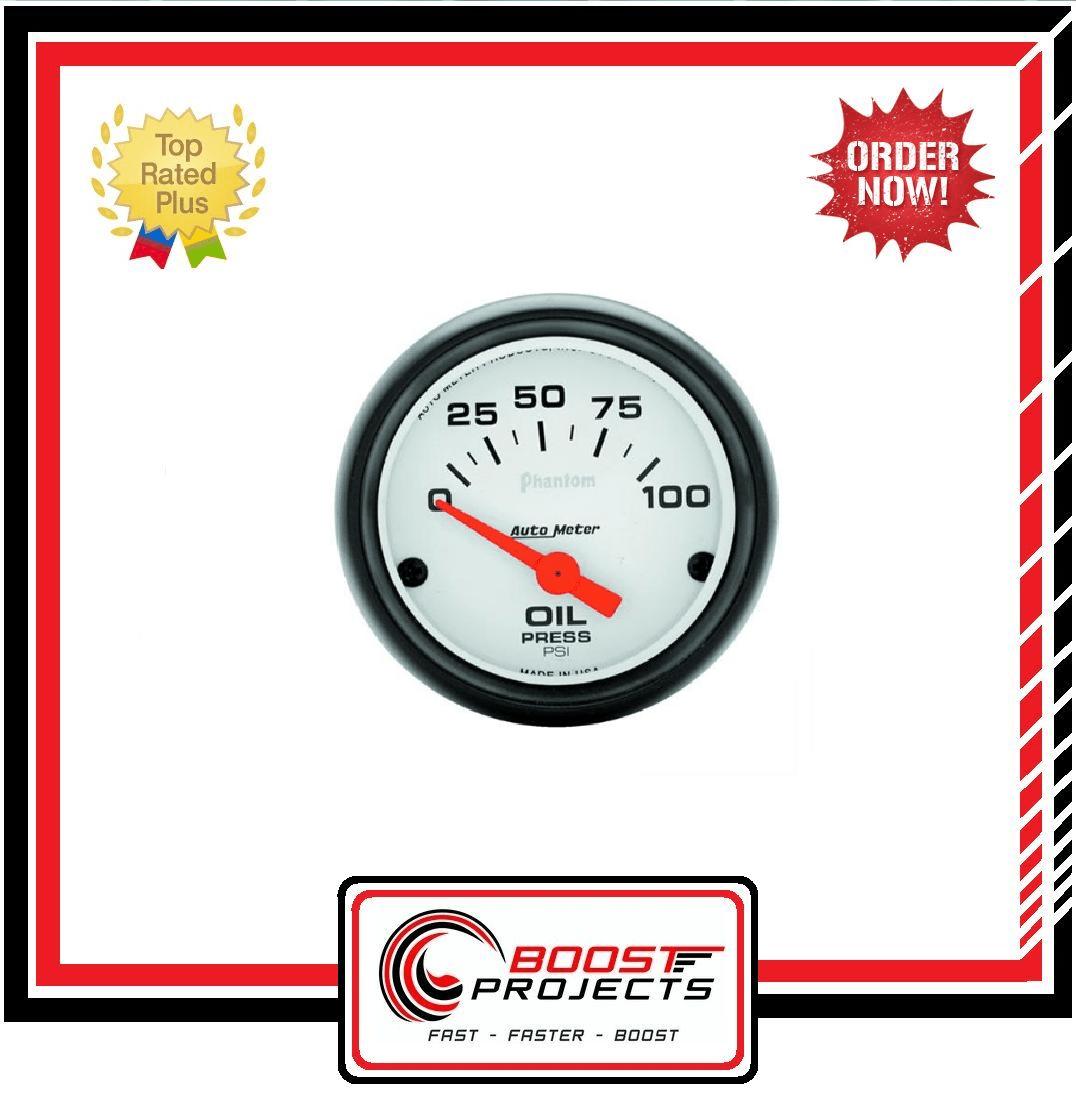 AutoMeter 21/16" Phantom Analog Oil Pressure Gauge 0100 PSI * 5727 * eBay