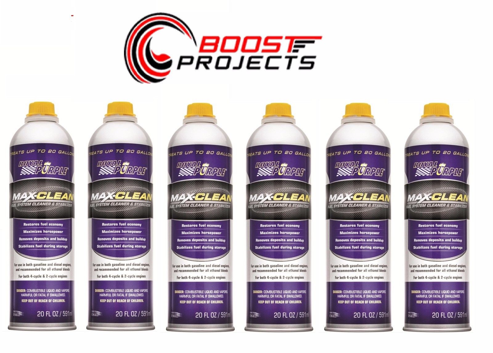 Royal Purple Max Clean Fuel System Cleaner & Stabilizer , 6Pack 11722