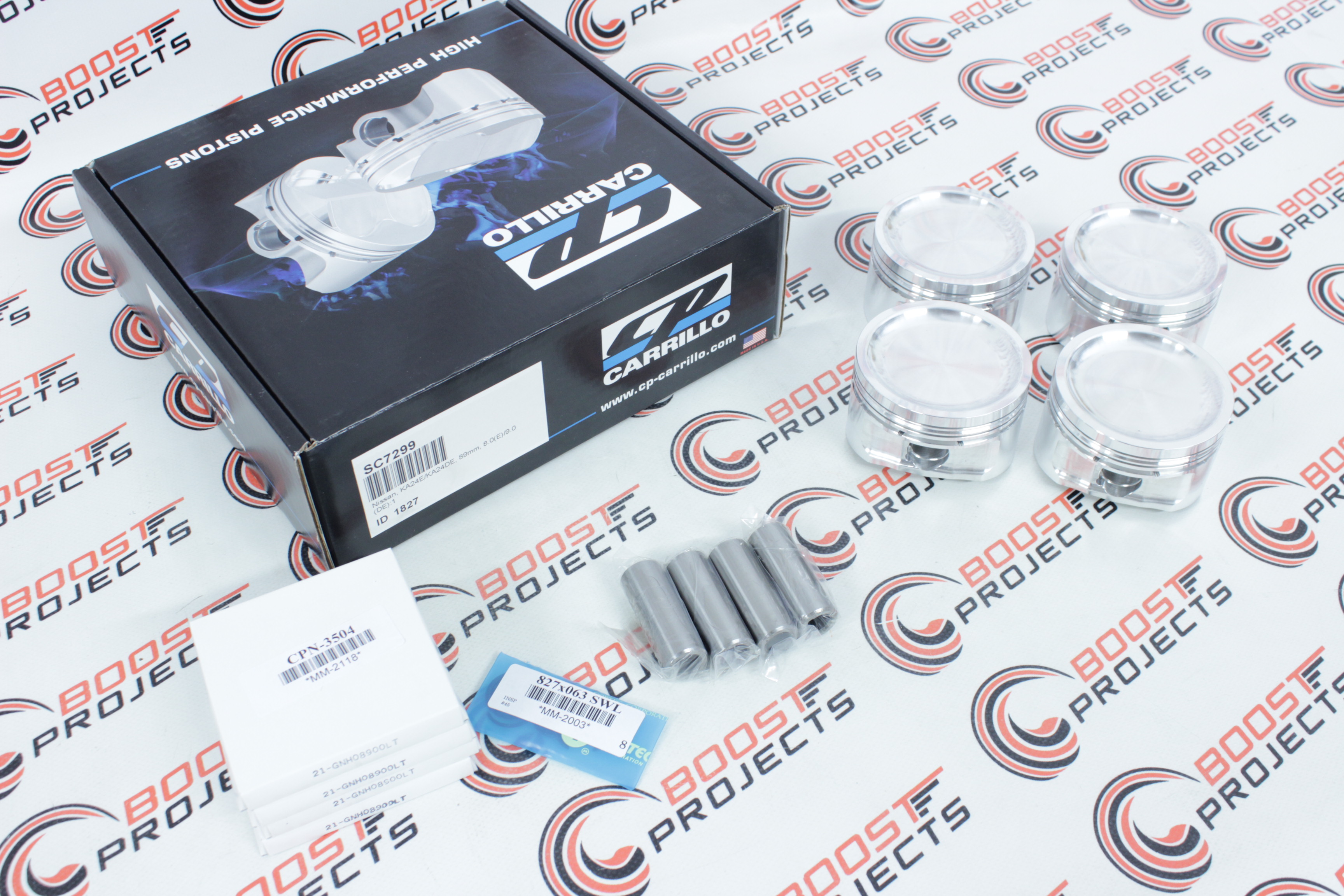 CP Pistons for KA24E/KA24DE Bore 89mm 8.0(E)/9.01(DE) CR SC7299