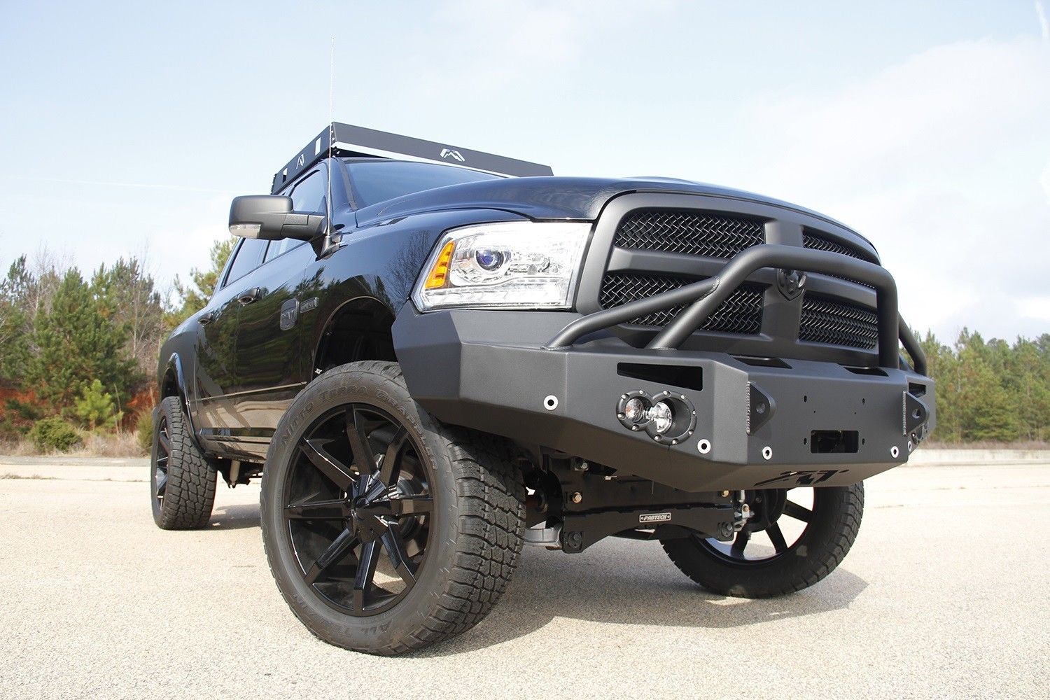 Fab Fours Premium Winch Front Bumper Fits For 20142017 Ram 1500 DR13