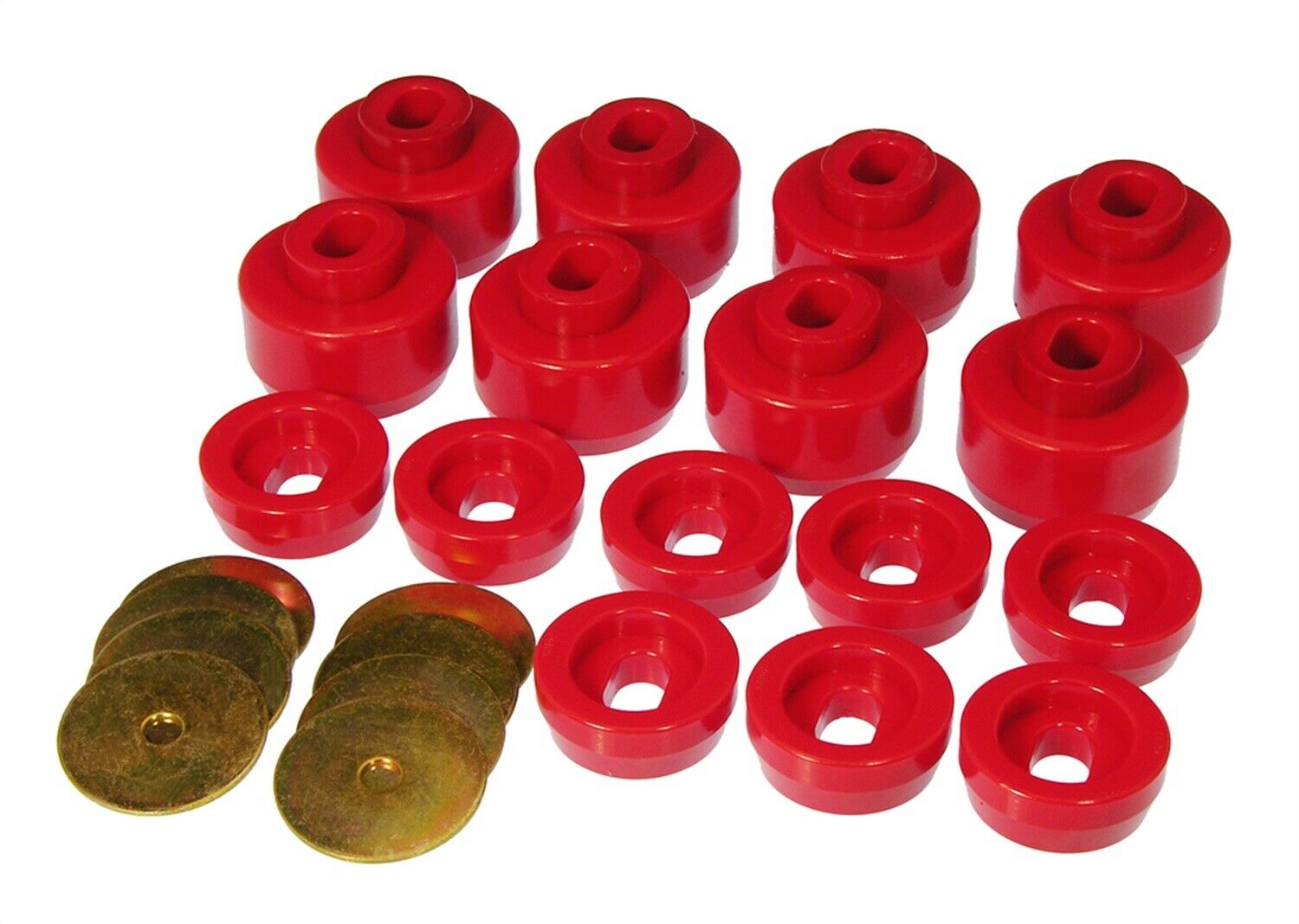 Prothane Body& Cab Mounts 16 Bushing Kit Red for Silverado Sierra 1500