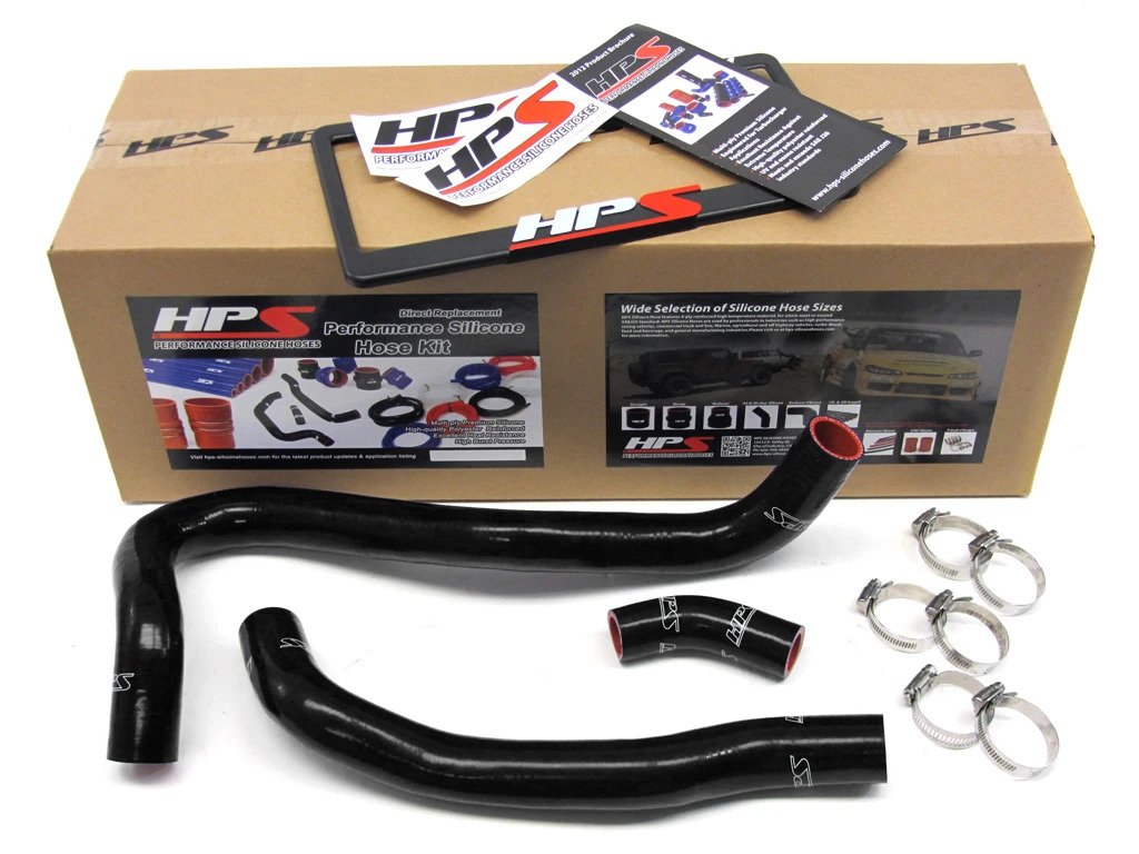 HPS Black Reinforced Silicone Radiator Hose Kit Coolant For 0611 Honda