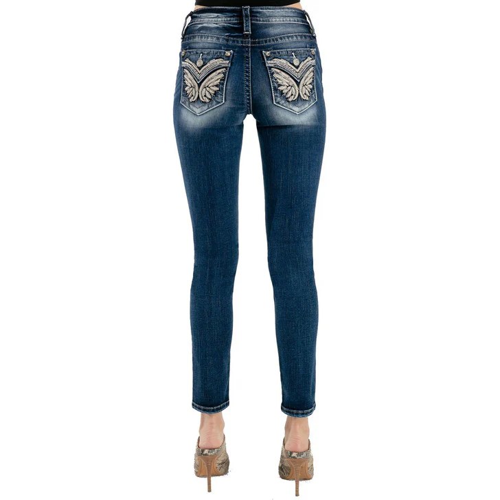 Miss Me Women's Skinny Denim Jeans Western Style, High Quality Jeans