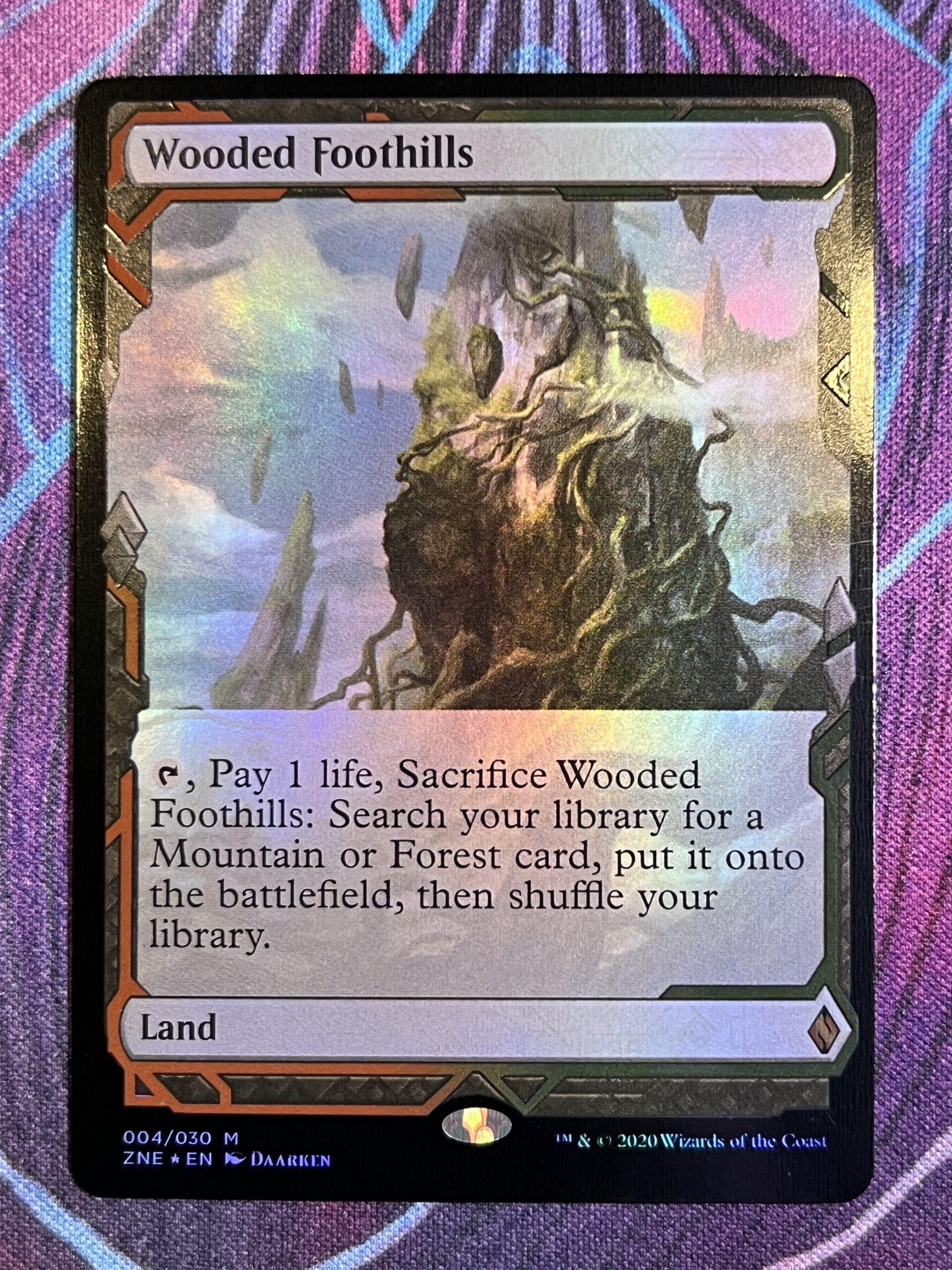 Wooded Foothills ZNE Foil Bootleg Mage