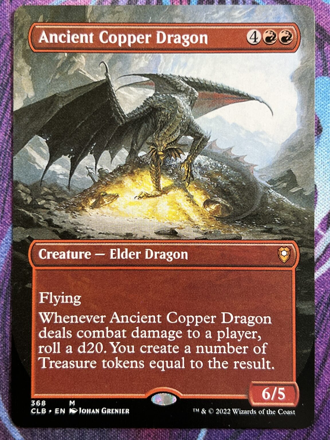 Ancient Copper Dragon CLB Full Art Bootleg Mage
