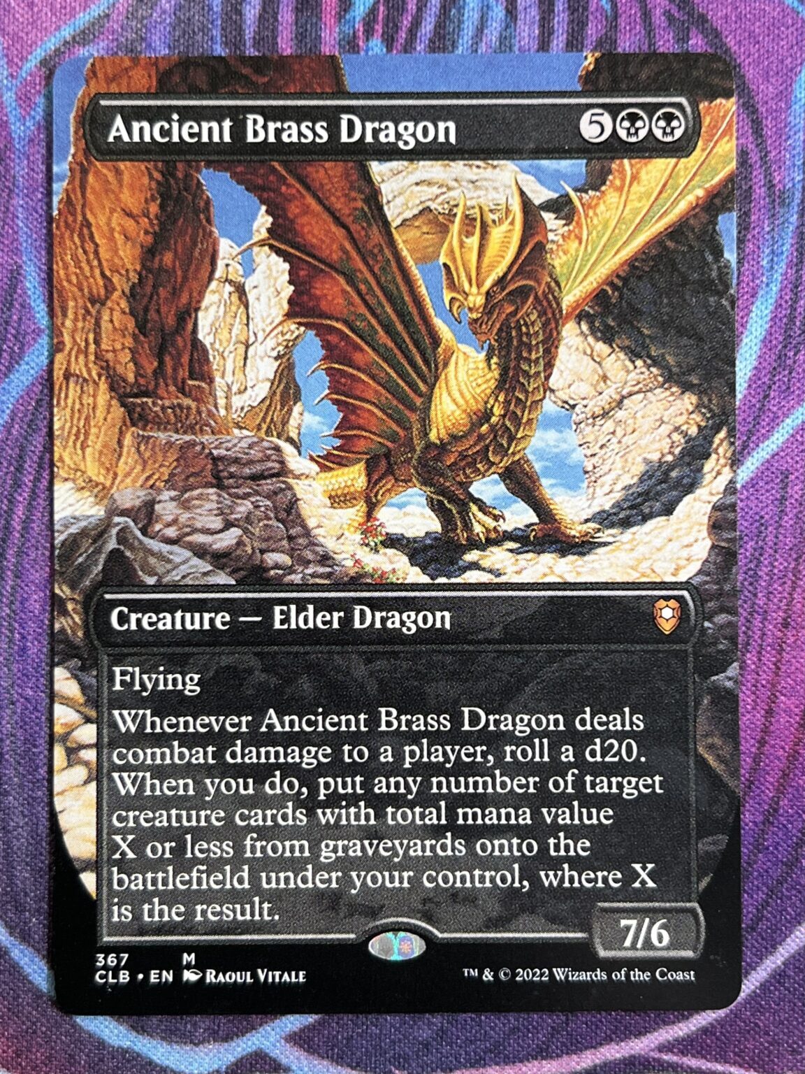 Ancient Brass Dragon Full Art Bootleg Mage