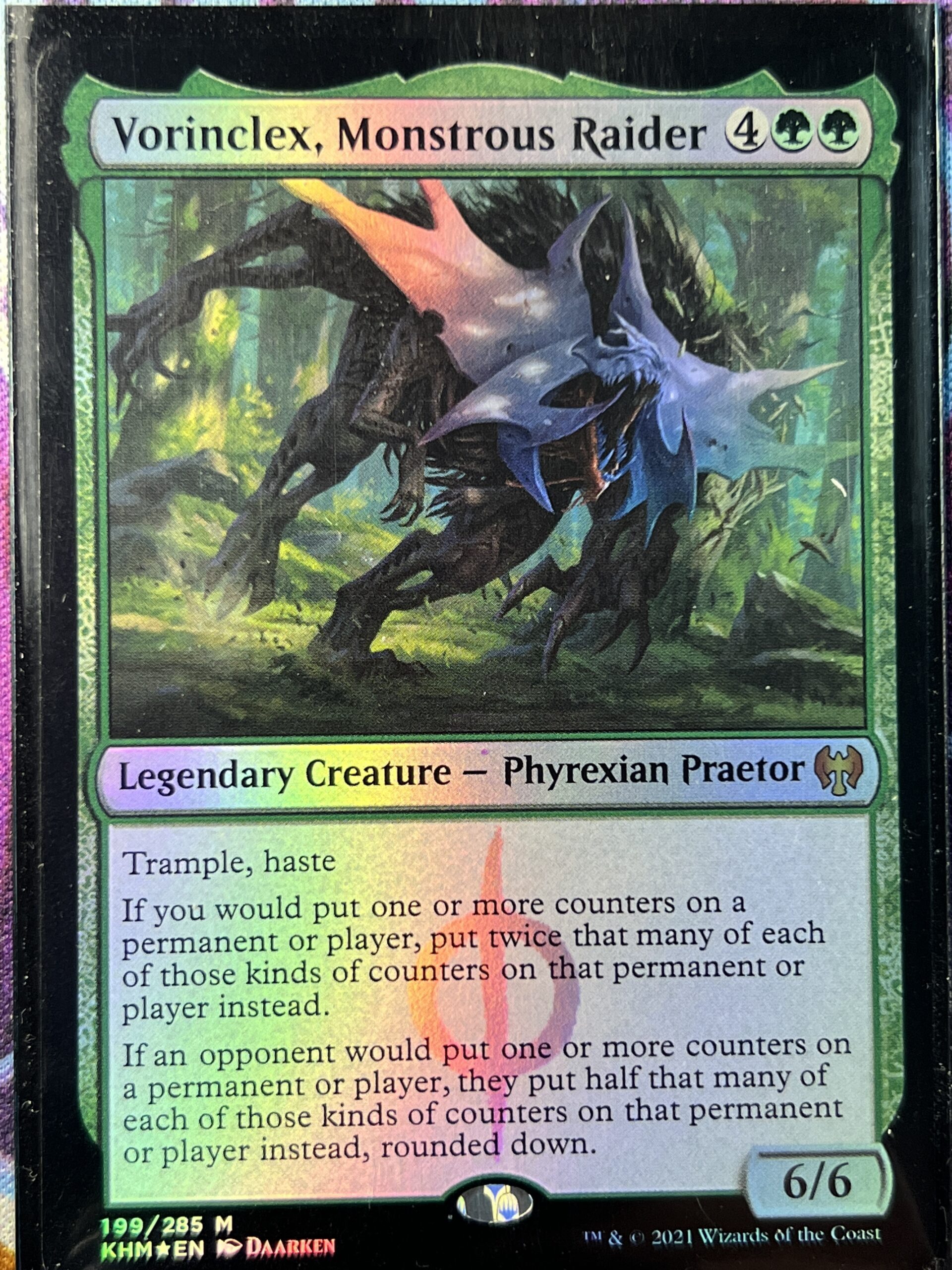 Vorinclex, Monstrous Raider KHM Foil Bootleg Mage