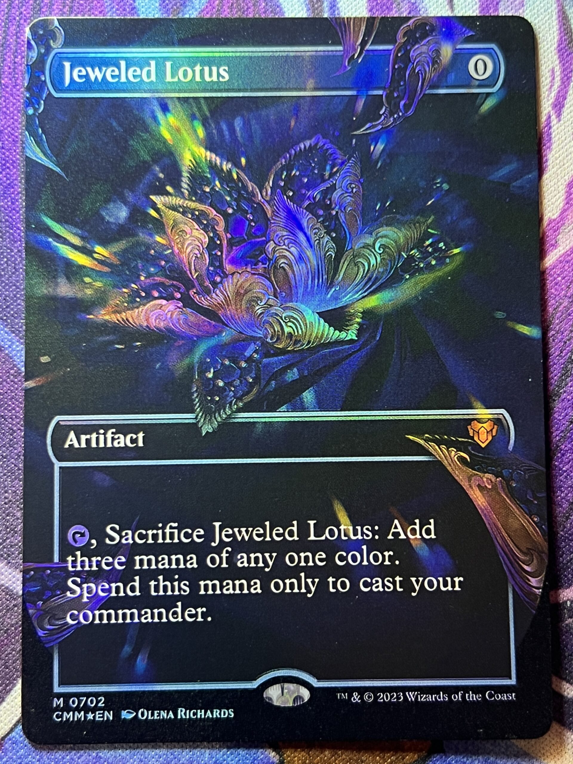Jeweled Lotus CMM Full Art Foil Bootleg Mage