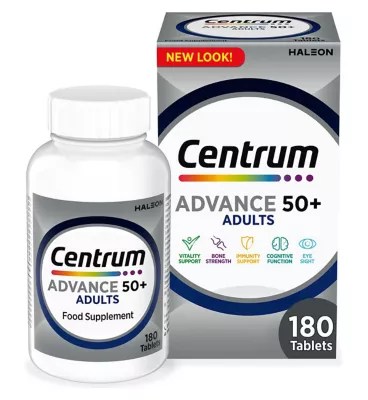 Centrum Advance 50+ Multivitamins & Minerals, 180 Tablets Boots Ireland
