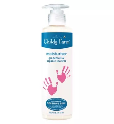 Childs Farm skincare, moisturisers and oils