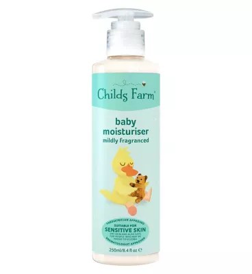 Childs Farm skincare, moisturisers and oils