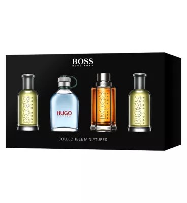 Hugo Boss Luxury Men's Miniature Gift Set 4 Mini Fragrances *** BRAND