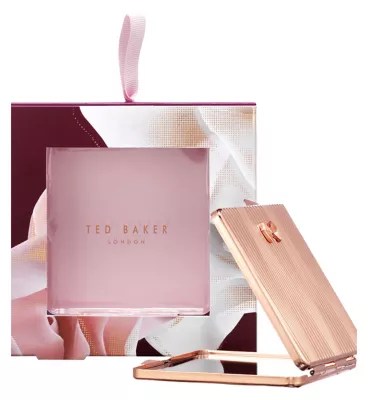 TED BAKER LONDON COMPACT MIRROR ROSE GOLD BRAND NEW SEE DESCRIPTION