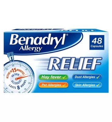 Benadryl Hayfever & Allergy Relief Boots