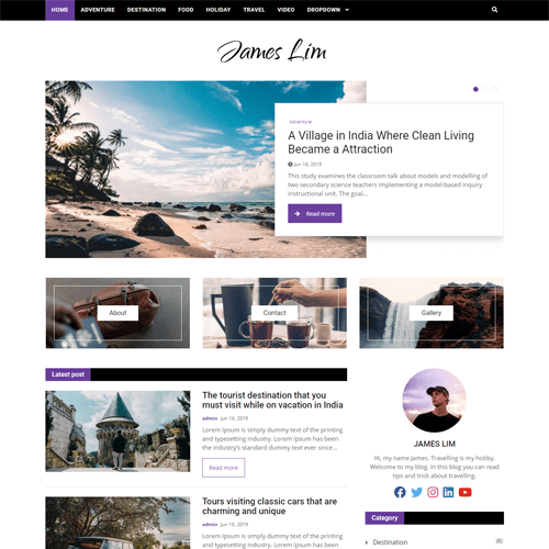 Bootstrap blog template simple and clean BootNews