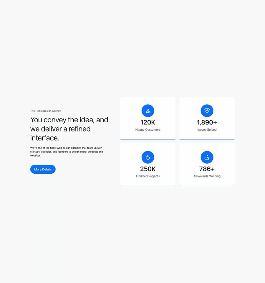 Bootstrap 5 Fun Fact Number Counter BootstrapBrain