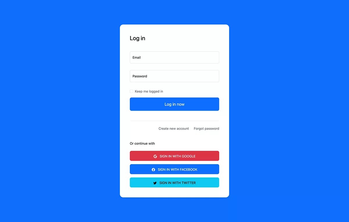 Bootstrap 5 Login Form Design Free Download BootstrapBrain