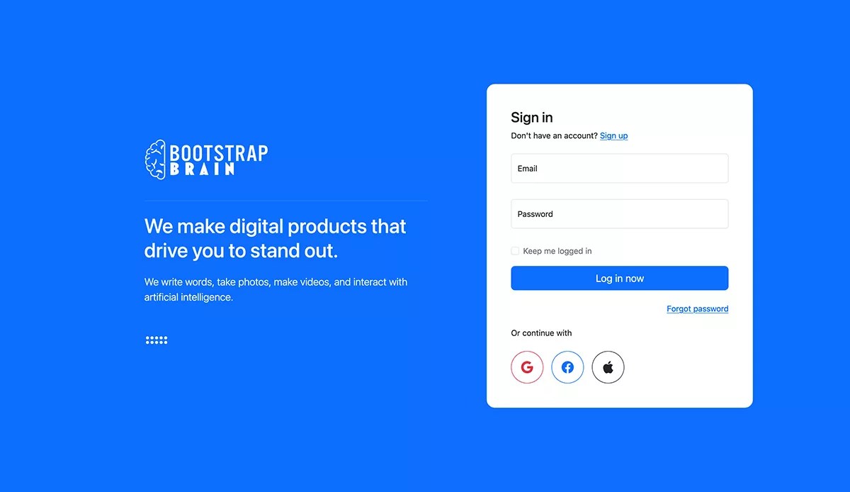 13 Best Free Bootstrap Login Forms Templates 2024 BootstrapBrain