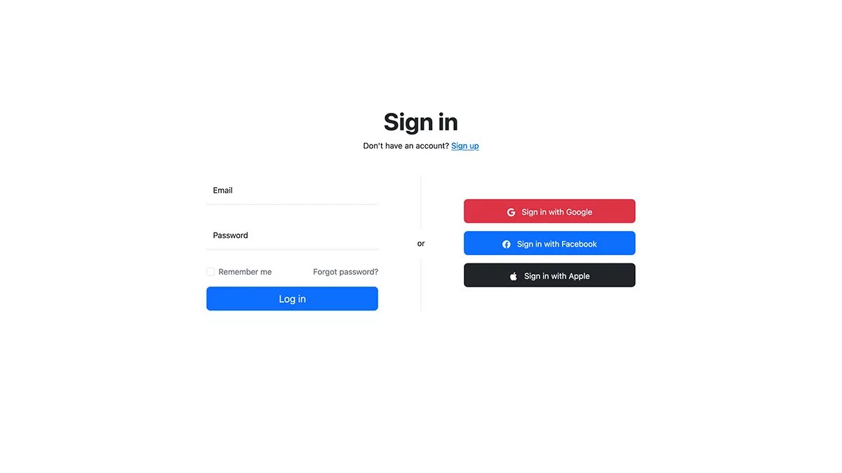 Login Page Template Using Bootstrap 5 BootstrapBrain