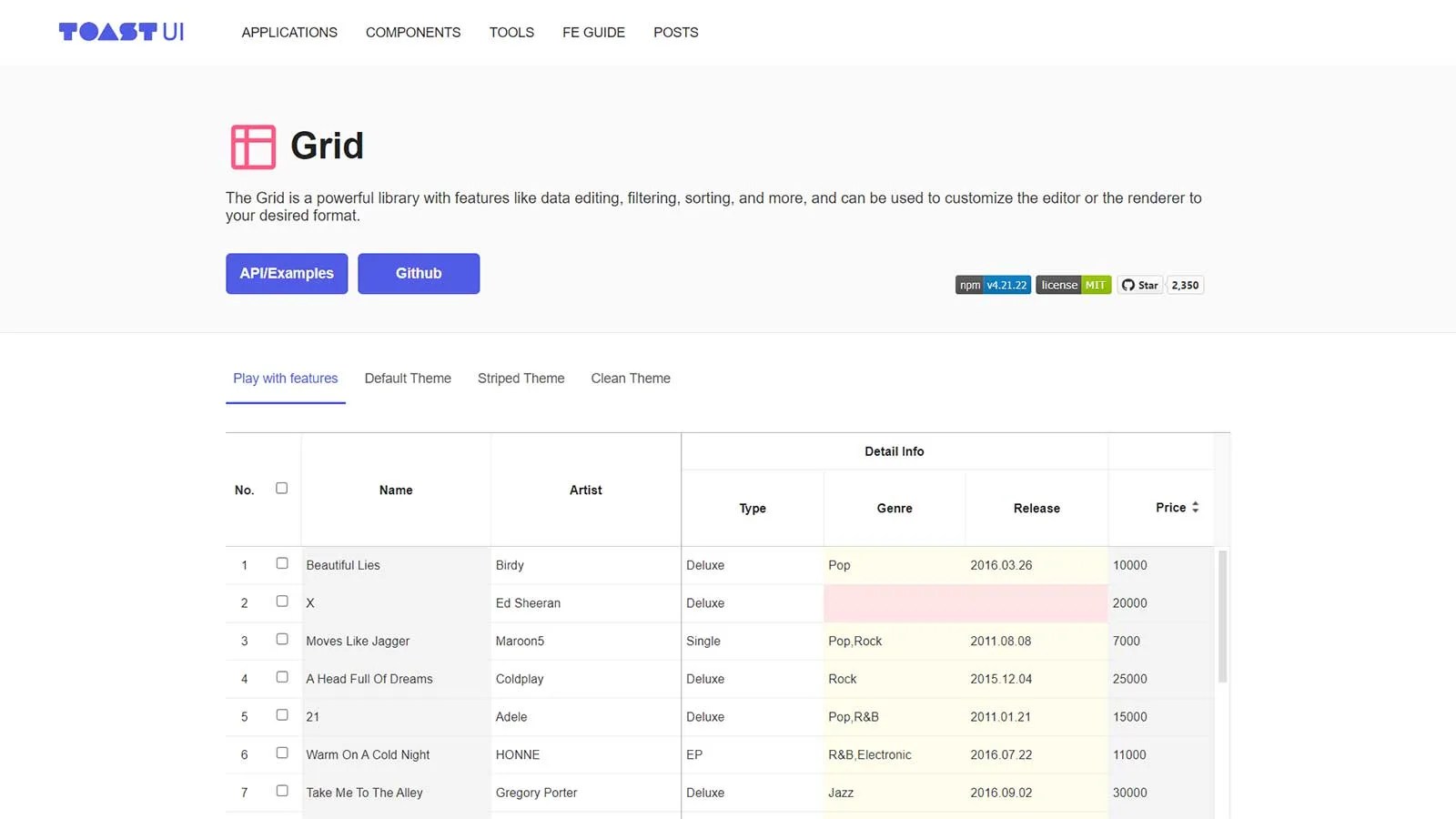 Best JavaScript Data Table Libraries 2024 BootstrapBrain