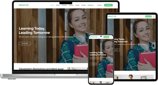 Html css bootstrap шаблон