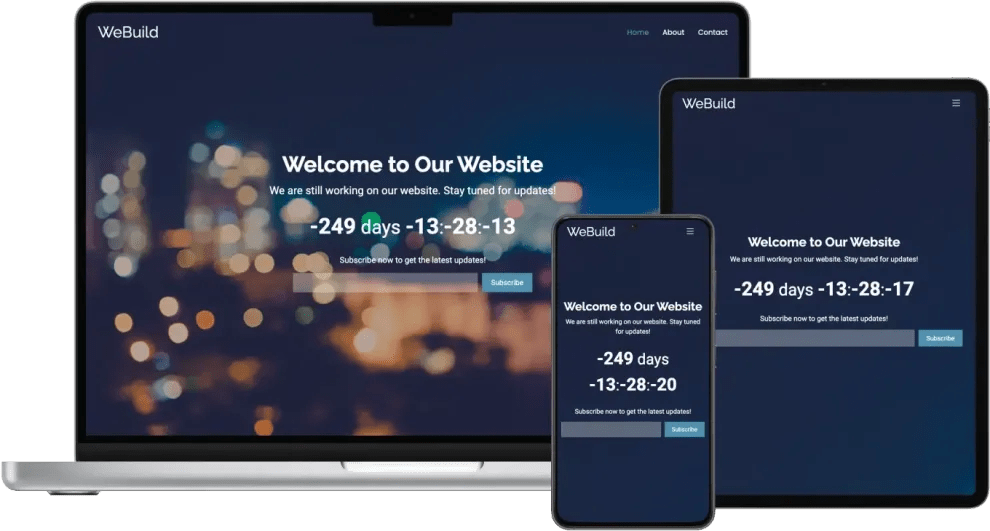 Free bootstrap coming soon template with countdown BootstrapMade