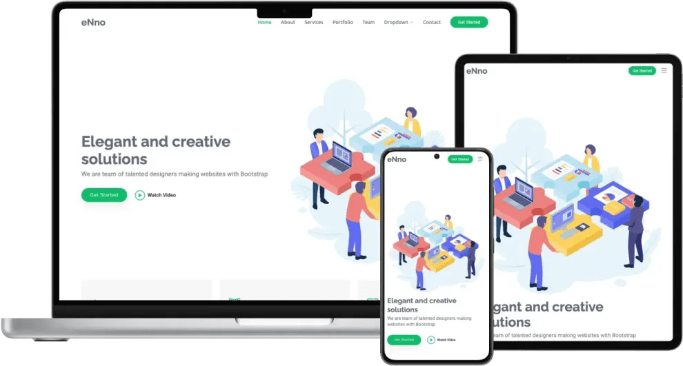 eNno Simple Bootstrap Landing Page Template BootstrapMade