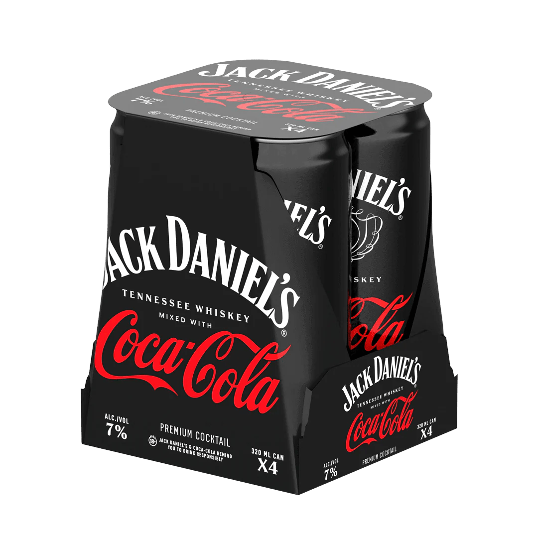 Jack & Coke 320ml 4Pack Boozy.ph