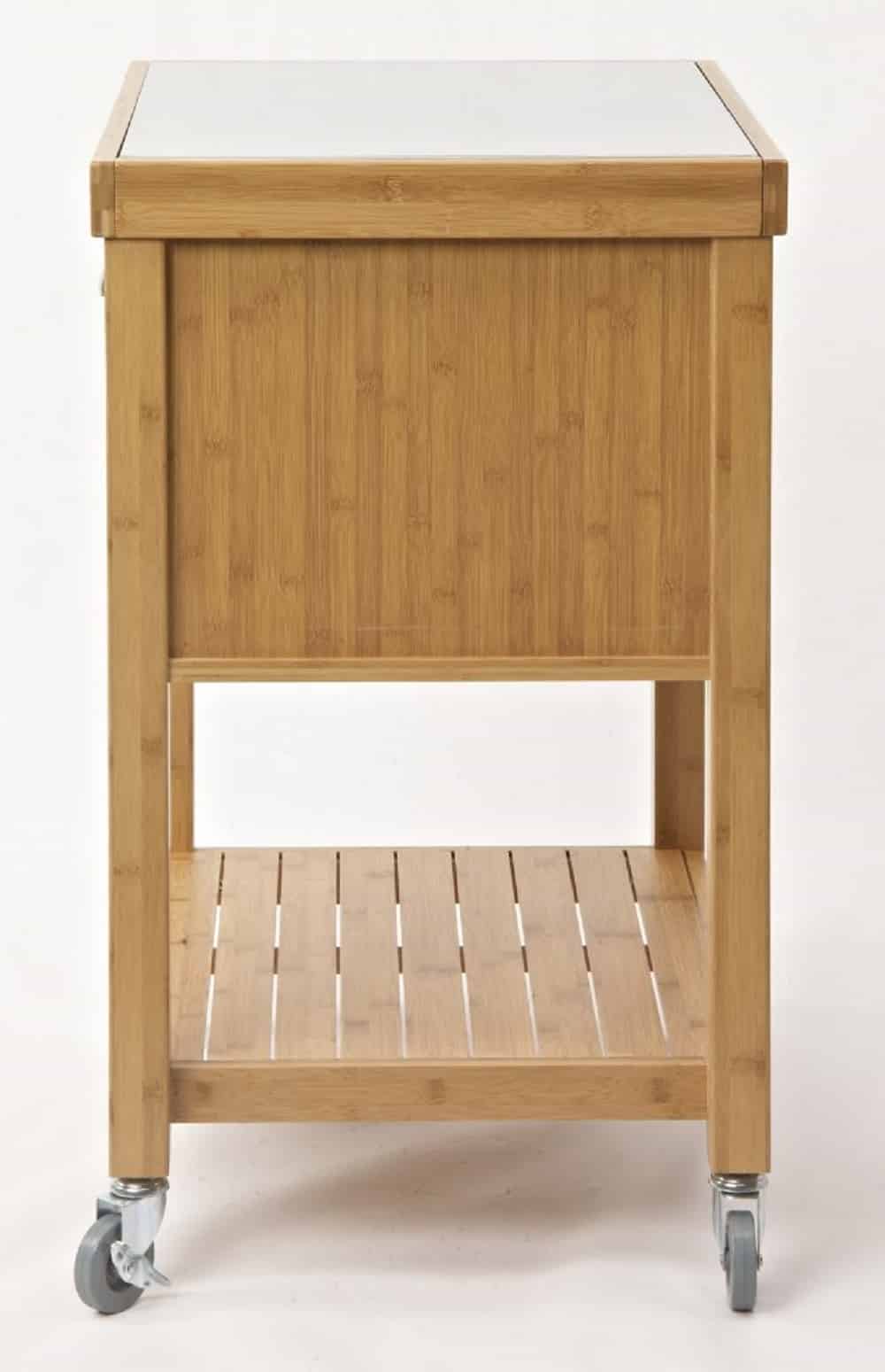 Kenta Bamboo Kitchen Cart Boraam Industries