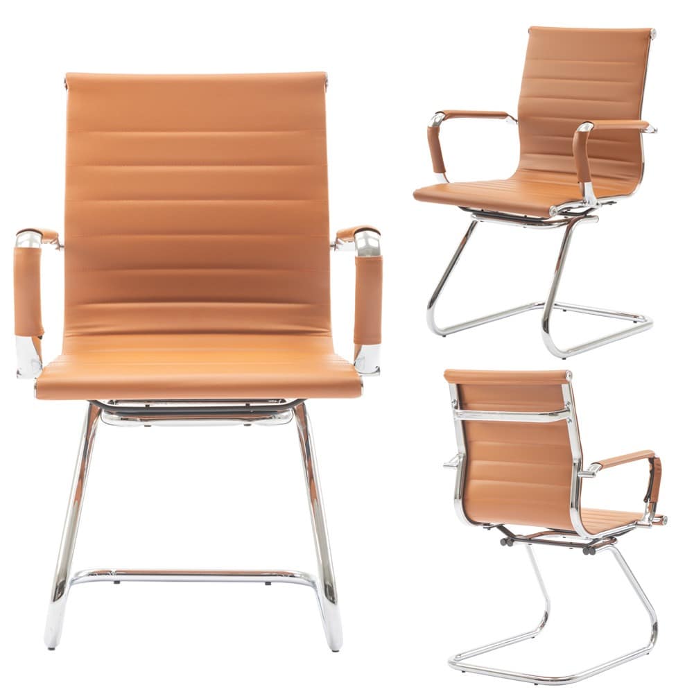 Heavy Duty Leather Office Chair, Set of 2 Boraam Industries