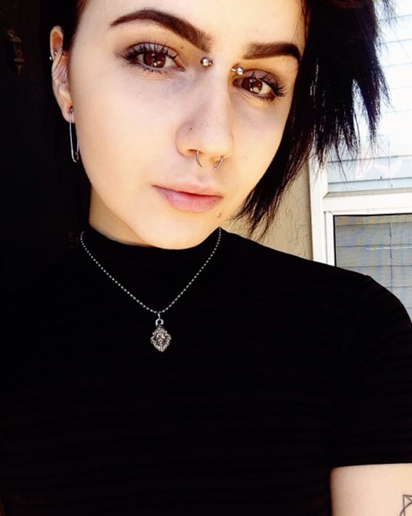 90 Funky Bridge Piercing Ideas for Your Alternative Looks Border Tattoo