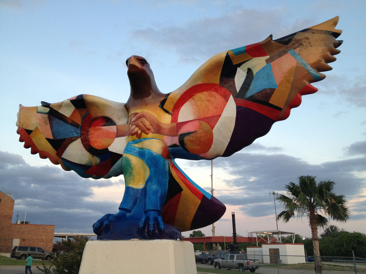 Eagle Pass, Texas to Piedras Negras, Mexico and back Oil wells